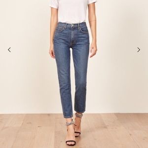 Reformation Julia Crop High Cigarette Jean